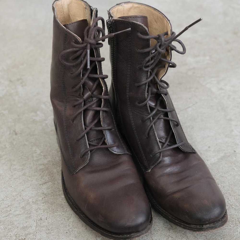 Frye Lace Up Melissa Boots